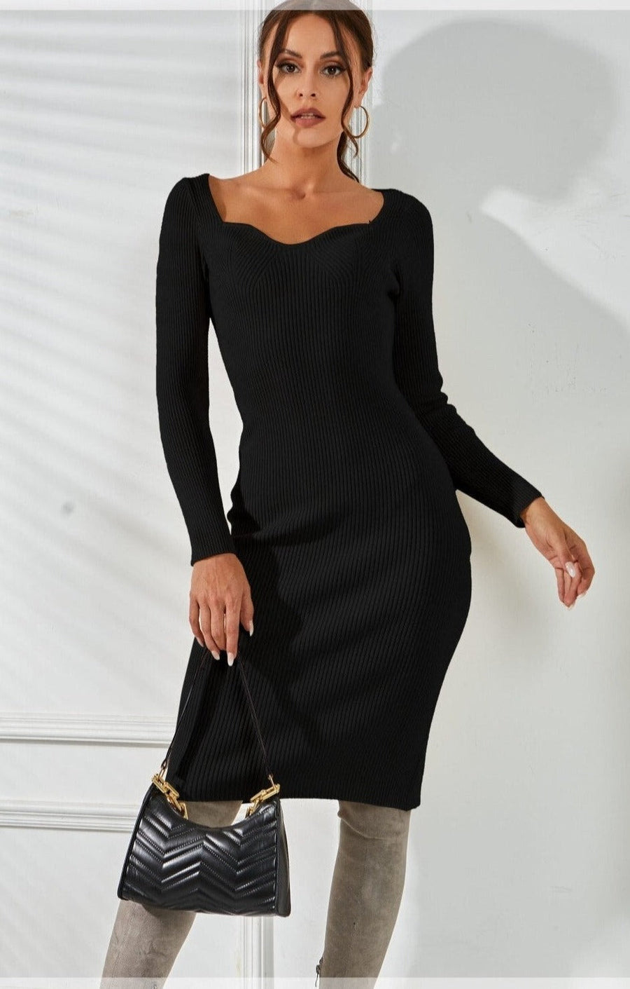 white christmas dresses Wherever You Go Red Turtleneck Sweater Dress – Shop the Mint main image 0