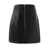 Saanvi Asymmetrical Vegan Leather Skirt - SunsetFashionLA