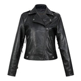 Soft Vegan Leather Jacket with Tassels - SunsetFashionLA