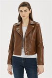 Soft Vegan Leather Jacket with Tassels - SunsetFashionLA