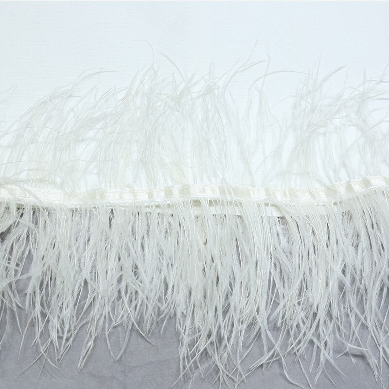 Tashio Bandage Feather Two-Piece Set - SunsetFashionLA