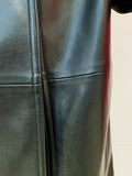 Vegan Leather Double Breasted Trench Coat - SunsetFashionLA