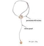 Vintage Knot Pearl Necklace - SunsetFashionLA