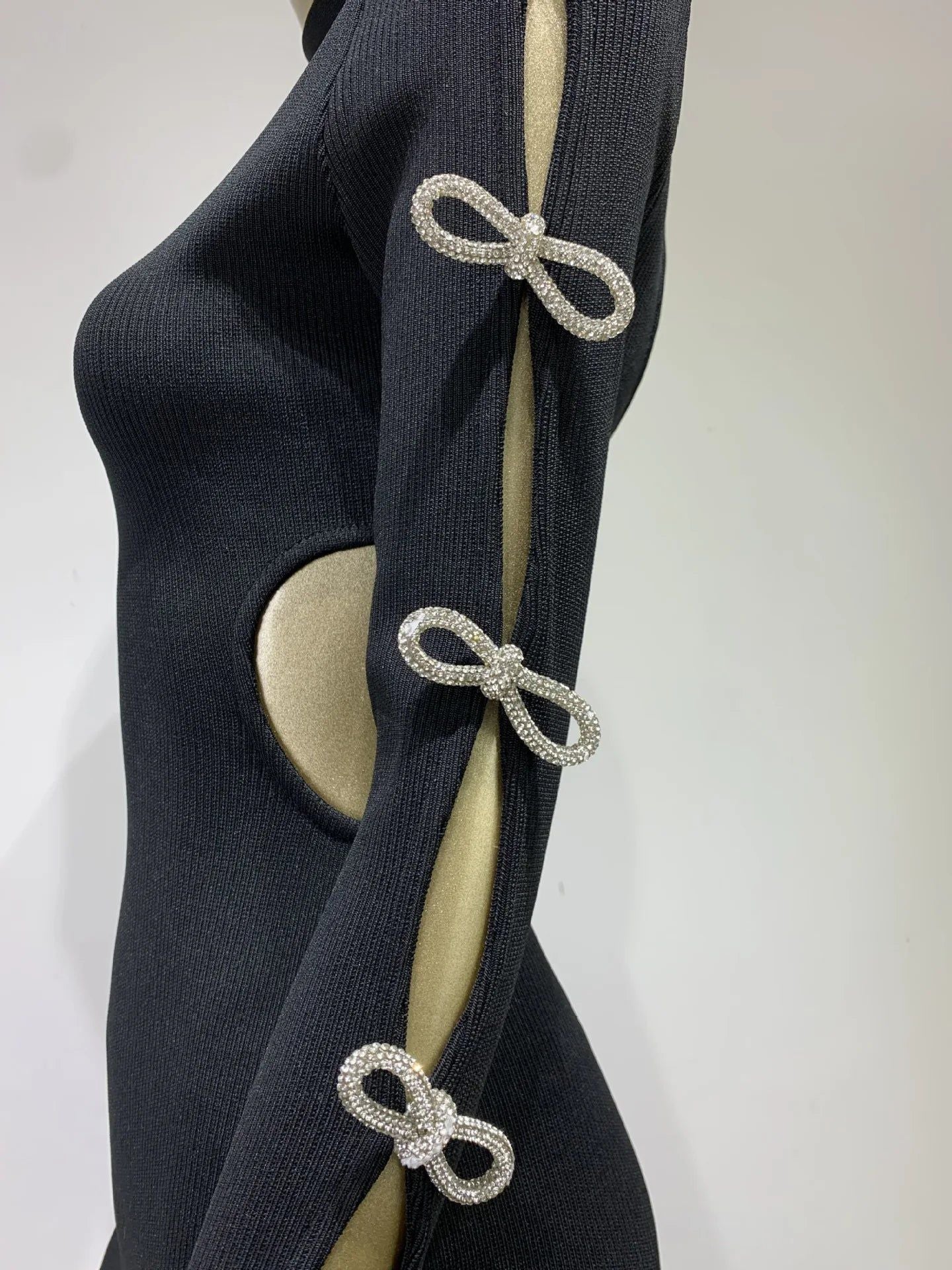 Black - Black Bandage Dress Black - Black Bandage Dress