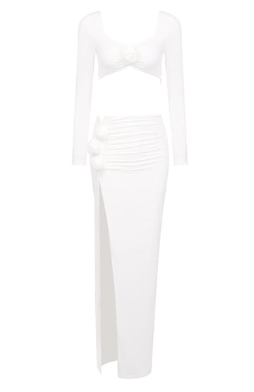 GAYLE BLACK & WHITE OPTIC DAISY SLEEVELESS RUFFLE NECK DRESS main image 0