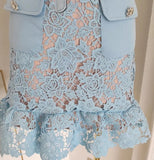 Genevia Lace Rhinestone Dress