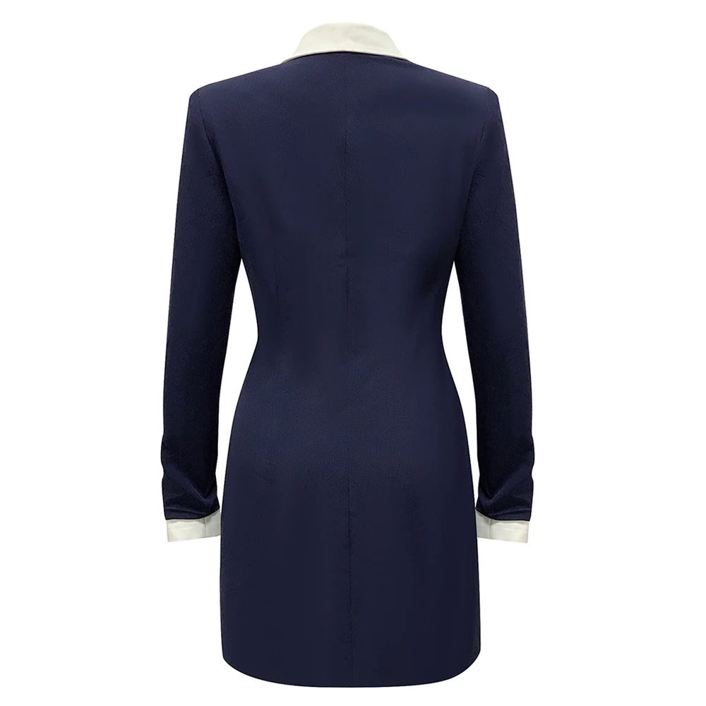 blazer dress navy blue Anne Klein 2Pc Jacket & Dress Set