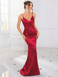 Kaia Satin Backless Gown Dress