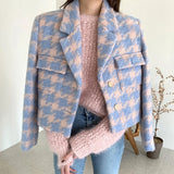 Avelle Tweed Plaid Jacket