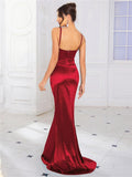 Kaia Satin Backless Gown Dress