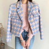 Avelle Tweed Plaid Jacket