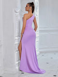 Gemma Corset One Shoulder Cut Out Gown Dress