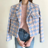 Avelle Tweed Plaid Jacket