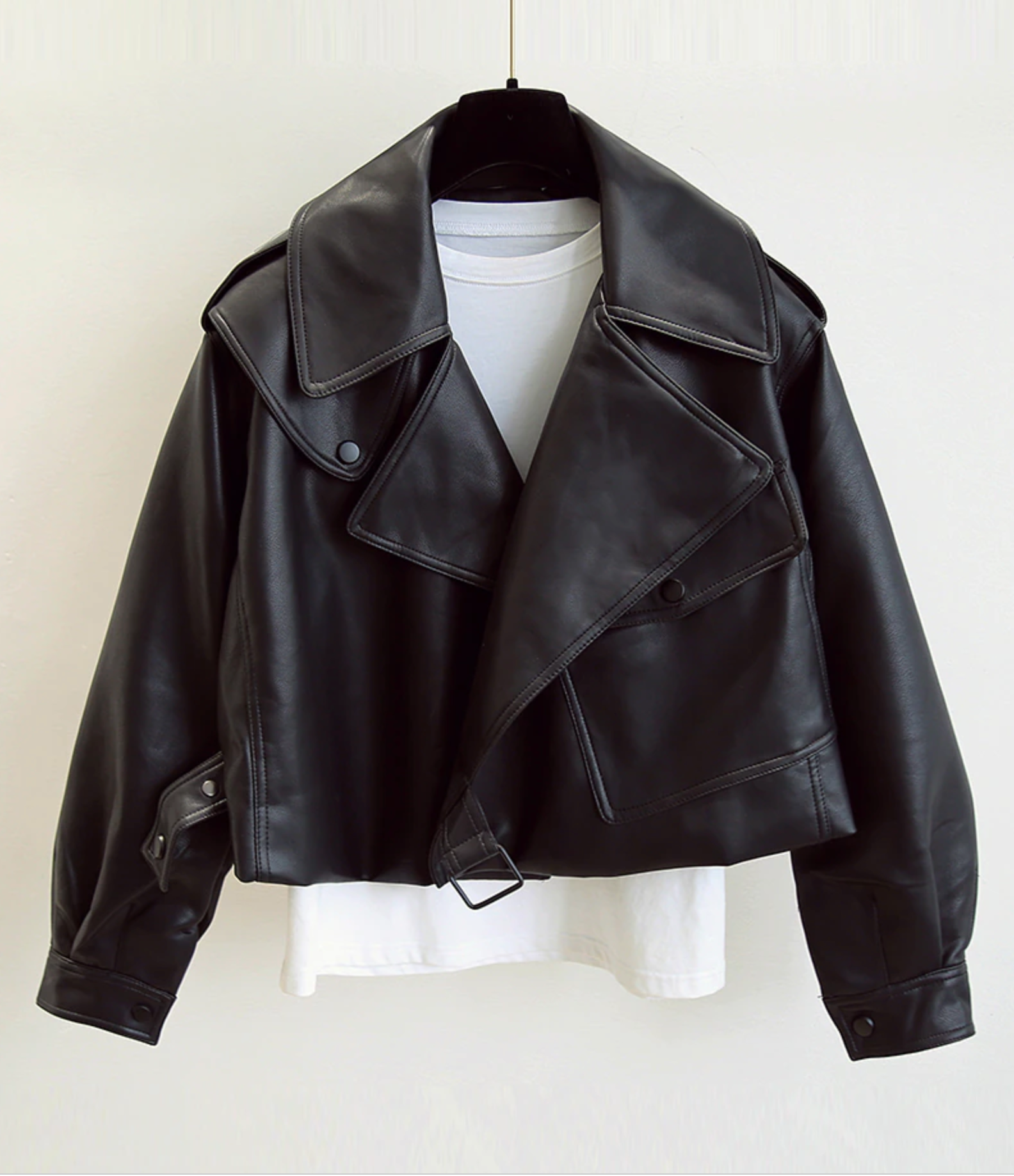 Around Town Leather Jacket - SunsetFashionLA