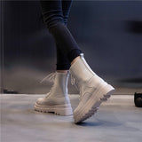 It Girl Platform Laceup Boots - SunsetFashionLA